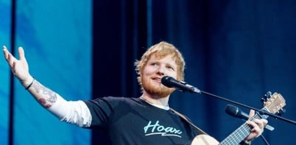 El cantautor británico Ed Sheeran da un concierto en el estadio Wanda Metropolitano de Madrid. Foto: Europa press.