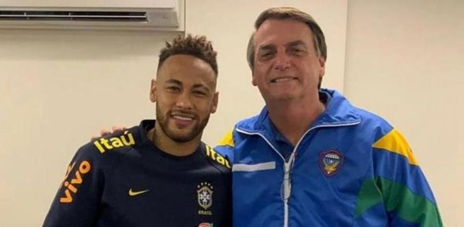Neymar Jr con Bolsorano.
