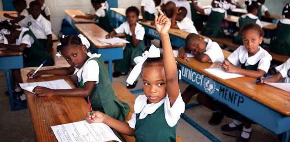 Haití tiene 15,200 escuelas primarias, de las que el 90 por ciento pertenece al sector privado. ARCHIVO/LD