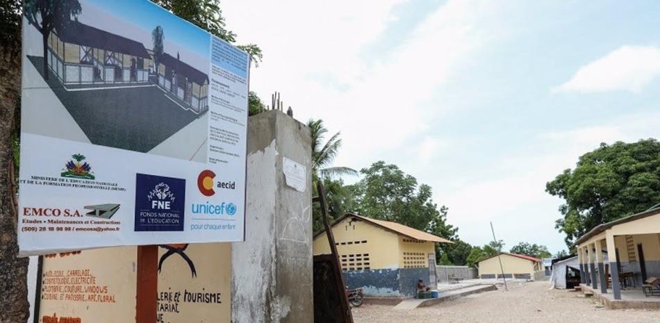 La Cooperación Española y Unicef reconstruyen cuatro centros educativos públicos en Haití afectados por el terremoto de 2021.

Foto: AECID
