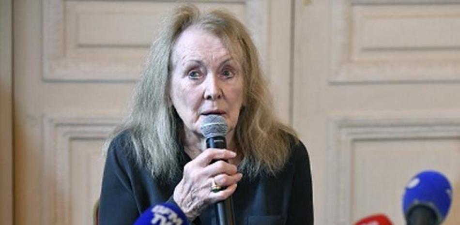 Escritora francesa Annie Ernaux. Foto: AFP Forum.