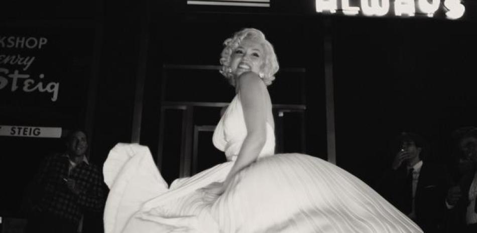 Imagen de la actriz Ana de Armas en su rol de Marilyn Monroe en la película "Blonde". (Foto: Netflix).