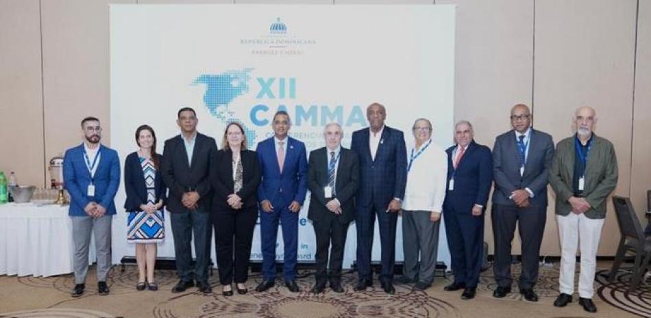 Delegación dominicana durante el XII Conferencia de Ministerios de Minería de las Américas (Camma) celebrada en República Dominicana. Foto: Fuente Externa.