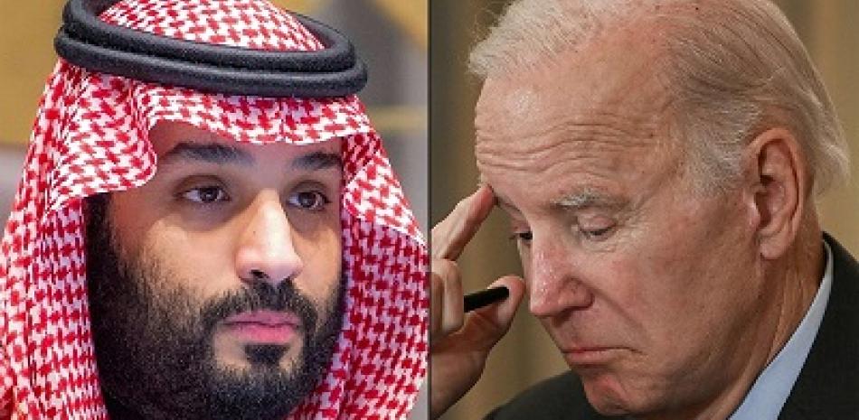 Esta combinación de imágenes muestra de izquierda a derecha una foto Saudí del príncipe heredero Mohammed bin Salman y el presidente de Estados Unidos Joe Biden. Foto: AF.