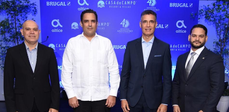 Amaury Sánchez, Danilo Ginebra, Andrés Pichardo y José Gabriel Pérez