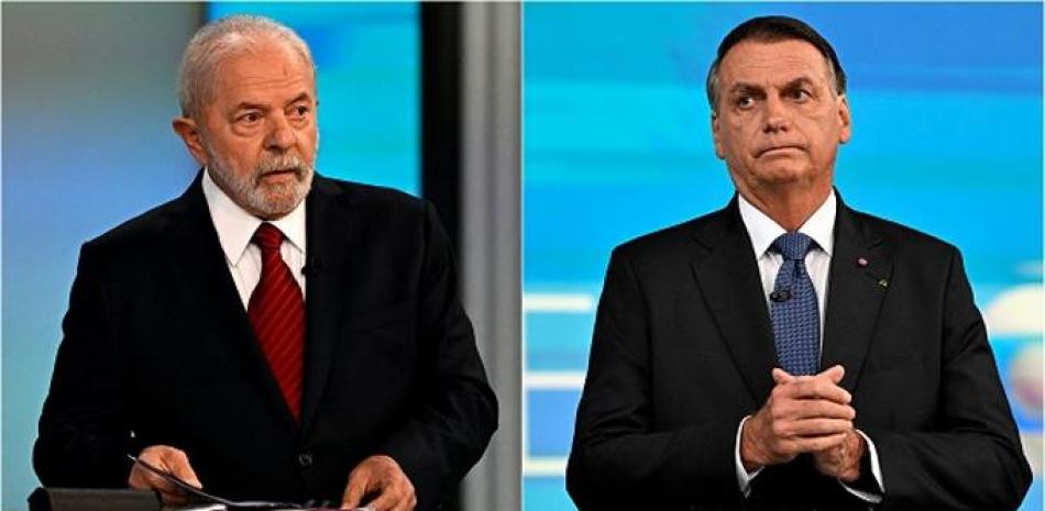 Lula y Bolsonaro se disputarán la presidencia de Brasil en una segunda vuelta el domingo 30 de octubre. AFP