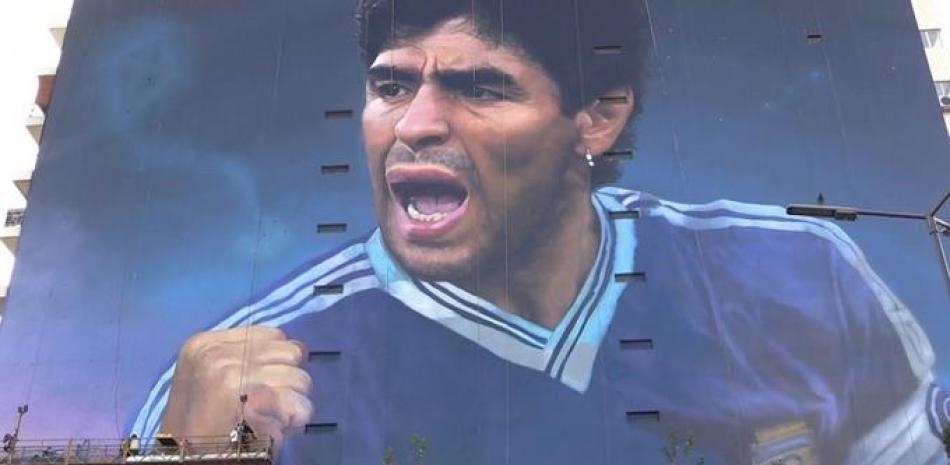 Rostro de Maradona.