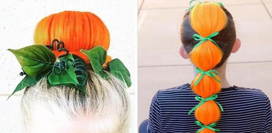 "Pumpking hair"