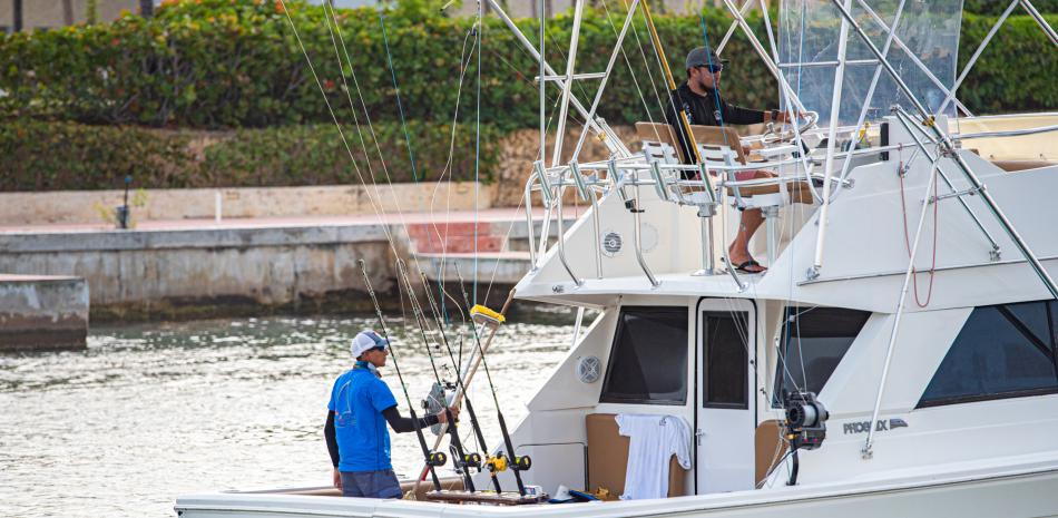 Una de las lanchas sustitutas que se preparán para participar en la XXXI edición del Torneo Internacional de Pesca al Marlin Azul.
