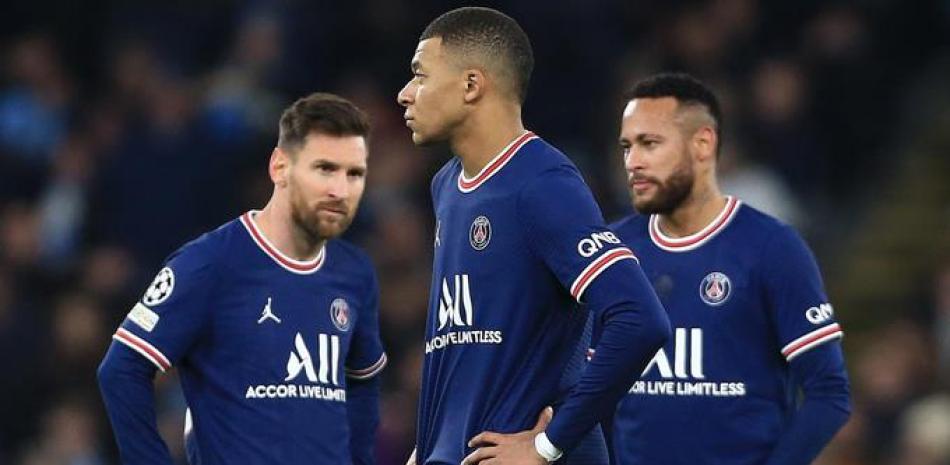 Neymar Jr., Lionel Messi y Kylian Mbappé encabezan el pelotón de jugadores del PSG.