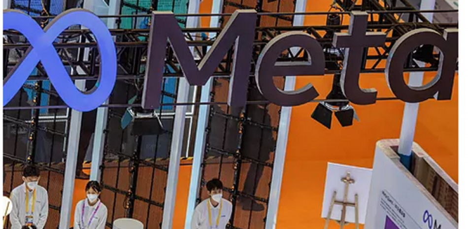 El stand de Meta en la Exposición Internacional en Shanghai. ALEX PLAVEVSKI l EFE