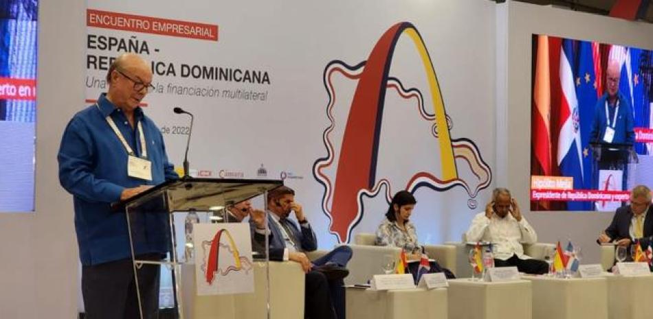 Mejía pronunció su conferencia “Una Visión de la Financiación Multilateral” “Oportunidades en el Sector de Tecnología Agropecuaria en la República Dominicana”, en el Encuentro Empresarial España-República Dominicana.