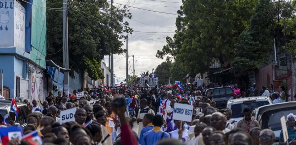 Haitianos protestan por ola de crímenes en su país (octubre,2022). AFP