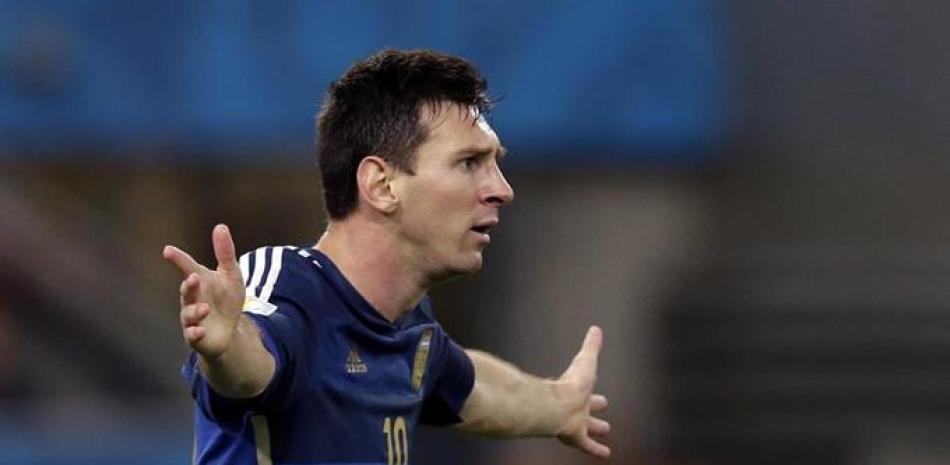 El delantero argentino Lionel Messi durante la final del Mundial de Brasil contra Alemania en Río de Janeiro, el domingo 13 de julio de 2014.
