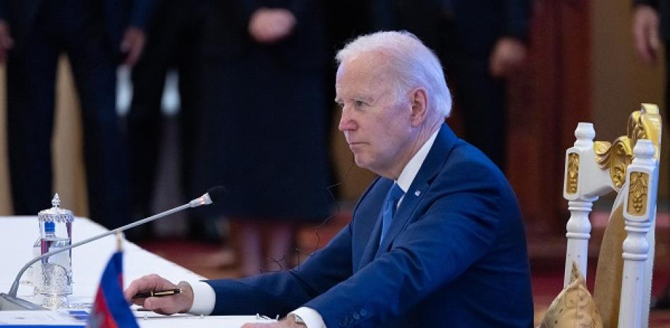 Presidente estadounidense Joe Biden en Camboya. AFP