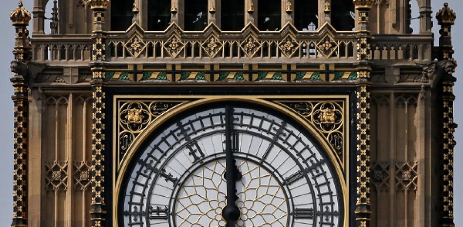 Emblemático reloj del Big Ben. AFP