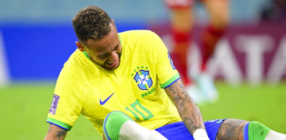 Neymar lesionado. AP.
