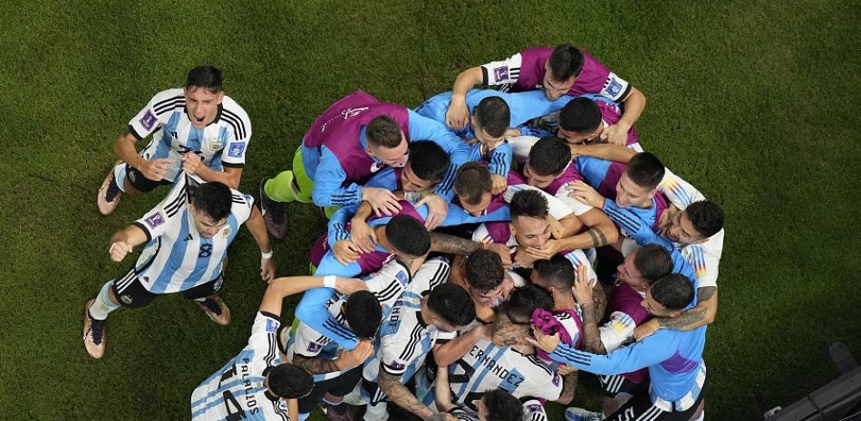 Jugadores de la selección Argentina.