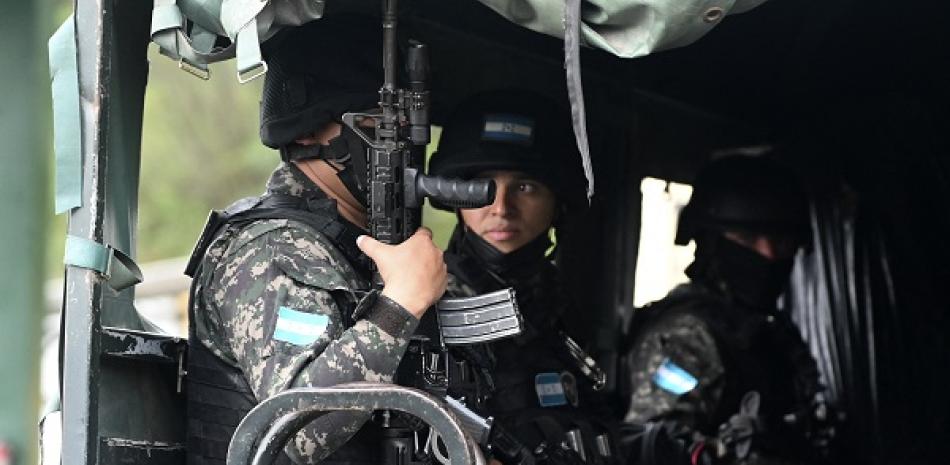 Militares hondureños. Foto: AFP