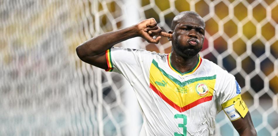 Kalidou Koulibaly fue el autor del gol de la victoria de Senegal sobre Ecuador en su partido del Mundial de Fútbol de Catar.
