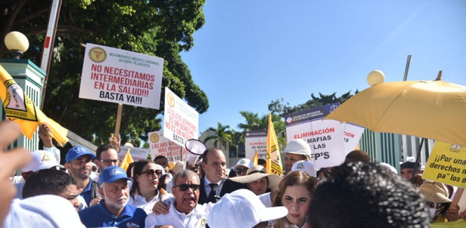 La marcha concluyó frente al Congreso. Jorge Martínez / LD