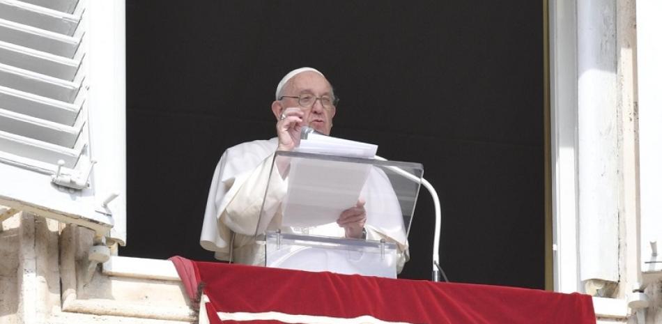 El Papa Francisco durante el ángelus del domingo 23 de octubre de 2022. Foto: VATICAN NEWS