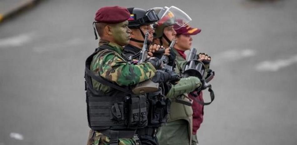 Militares Venezonalon. Foto de Archivo