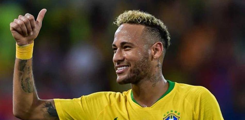 Neymar, principal delantero de Brasil.