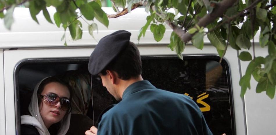 Policía de la moral en Irán. Foto AFP