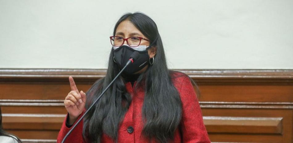 Legisladora de Perú, Ruth Luque. Foto Externa