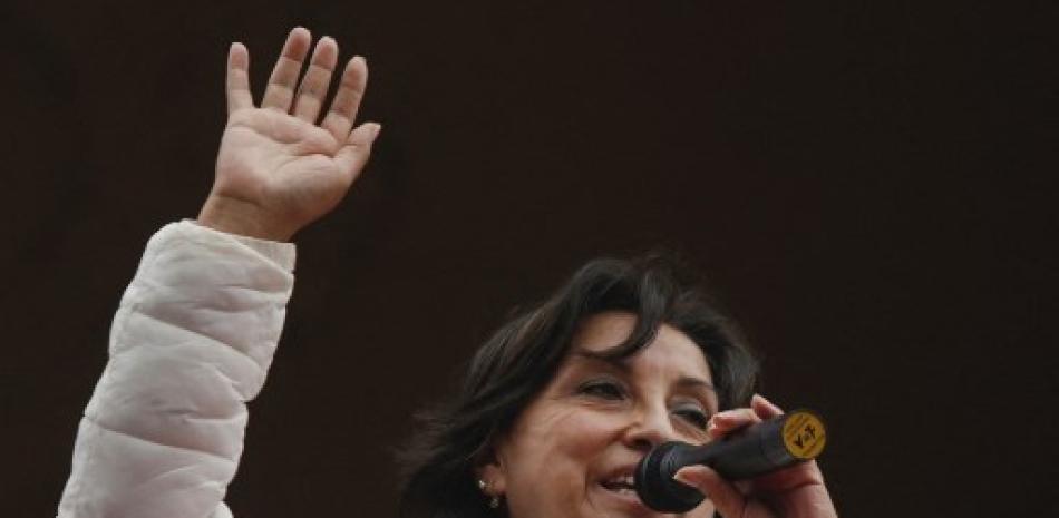 Dina Boluarte, primera mujer en ocupar la presidencia de Perú. AFP
