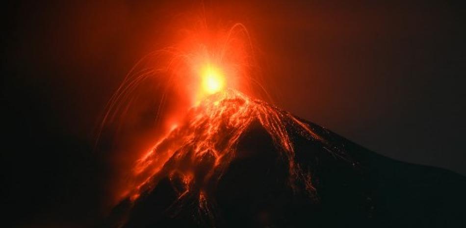 Volcán de Fuego en Guatemala. AFP