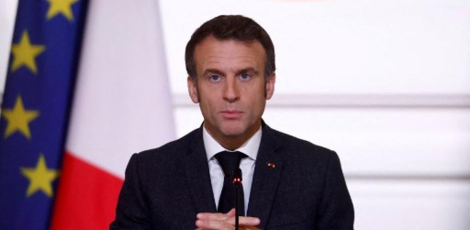 Enmanuel Macron, presidente de Francia. AFP