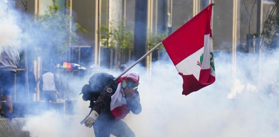 Protestas en Perú. AP
