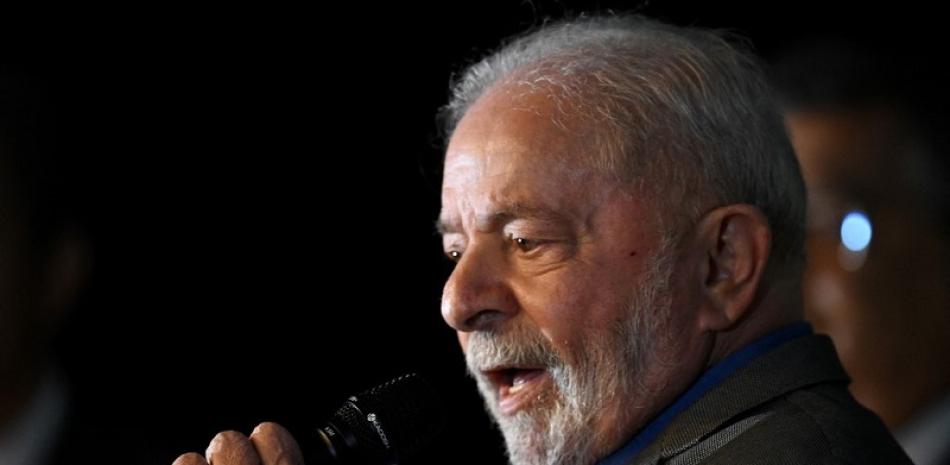 Presidente electo de Brasil, Luiz Inácio Lula da Silva. Foto de AFP