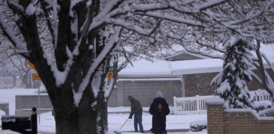 Tormenta invernal en Estados Unidos. AFP