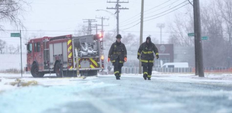 Tormenta invernal en Estados Unidos, 2022. AFP