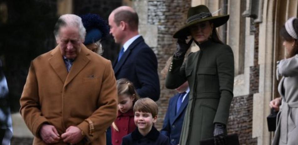 Familia real británica. AFP