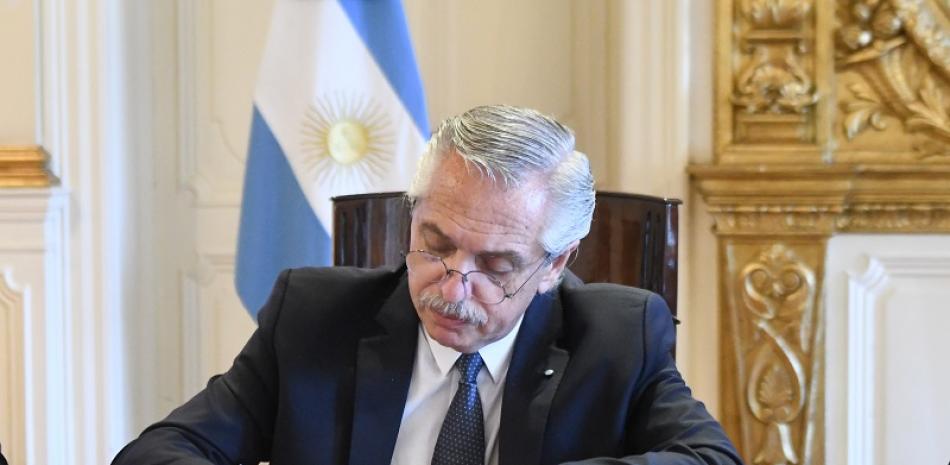 El presidente de Argentina, Alberto Fernández. Foto: Europa Press