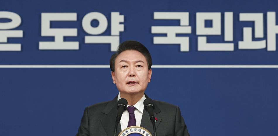 Presidente surcoreano, Yoon Suk-yeol. AP