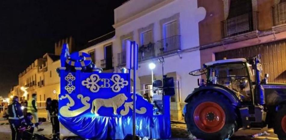 Carroza de Reyes Magos en Marchena, Sevilla.