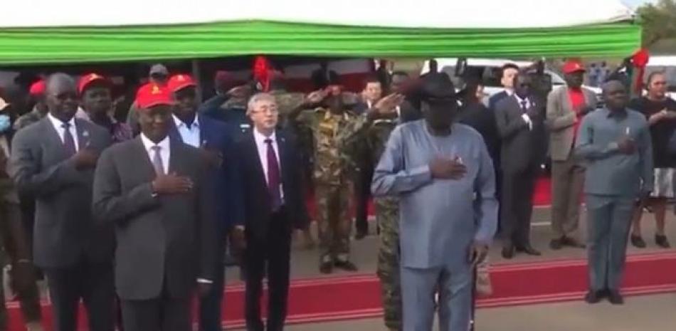Presidente Salva Kiir en una ceremonia oficial.