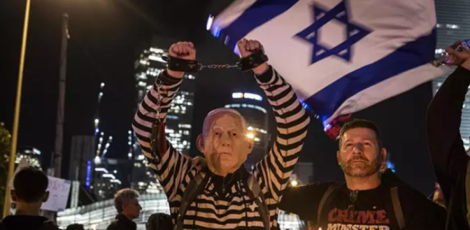 Manifestación contra el Gobierno de Netanyahu en Tel Aviv. EUROPA PRESS