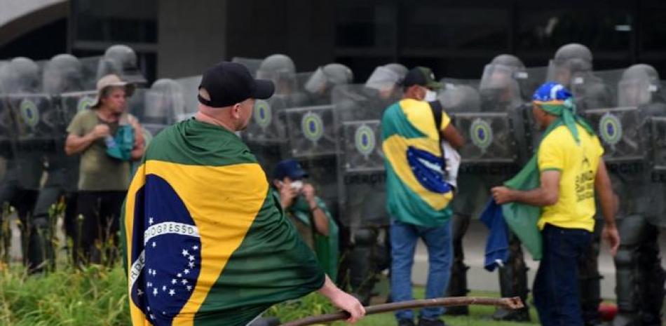 Bolsonaristas detenidos.