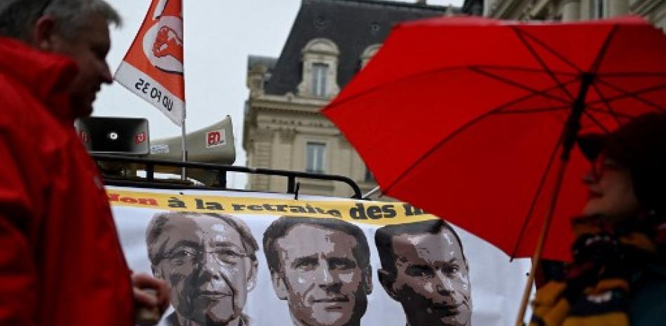 Franceses repudian nuevas normativas de jubilación. AFP