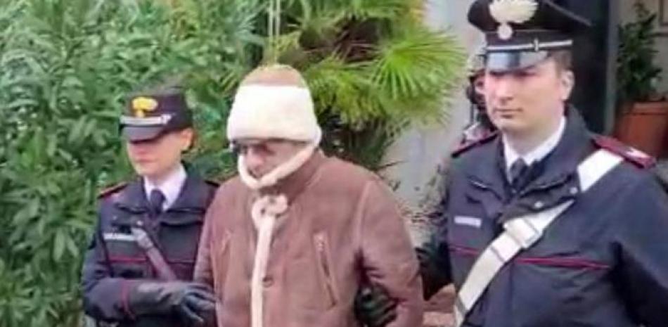 El capo condenado de la mafia siciliana Matteo Messina Denaro fue detenido en una clínica de Palermo, Sicilia, tras 30 años prófugo. Fuente externa.