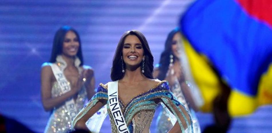 Miss Venezuela Amanda Dudamel participa en la 71ª competencia de Miss Universo en el Centro de Convenciones Ernest N. Morial de Nueva Orleans en Nueva Orleans, Luisiana, el 14 de enero de 2023.
