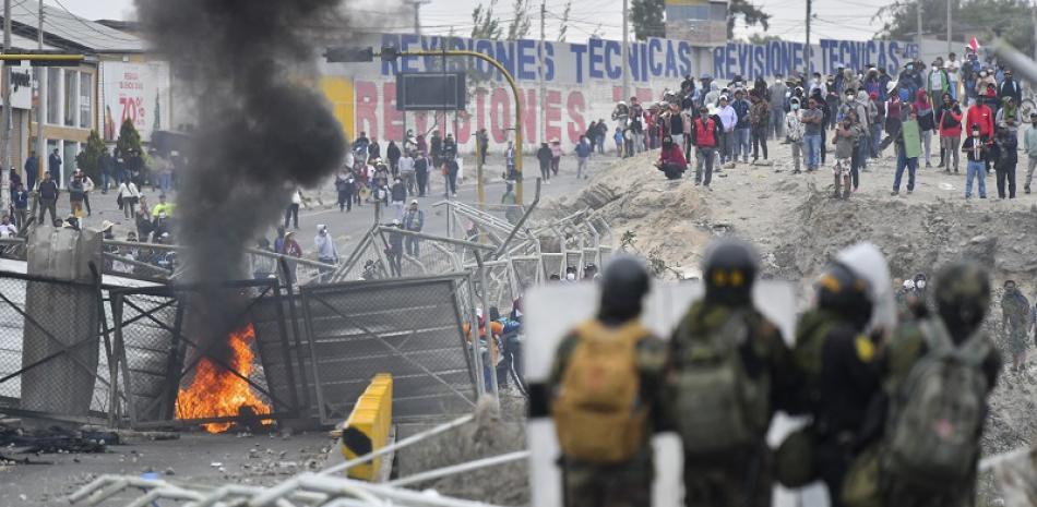 Protestas en Perú. Archivo / LD