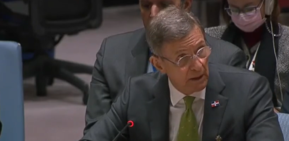 Roberto Álvarez durante reunión del Consejo de Seguridad. / captura de video