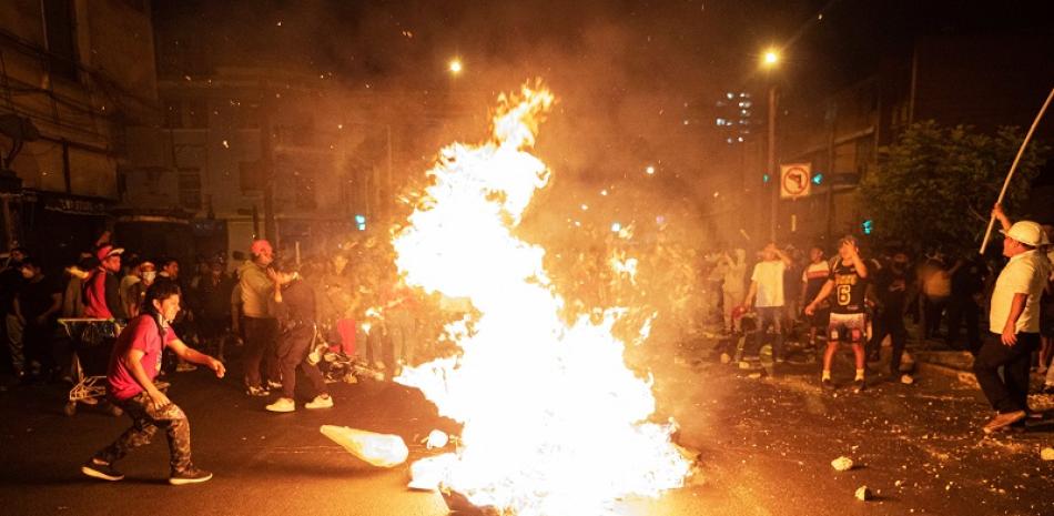 Protestas en Perú. Foto: AFP